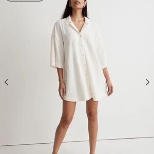 SOLD Madewell Cover-Up Shirt Dress